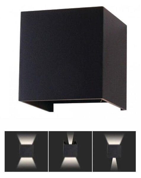 LED Venkovní nástěnné svítidlo LED/5W/230V 3000K IP65 černá