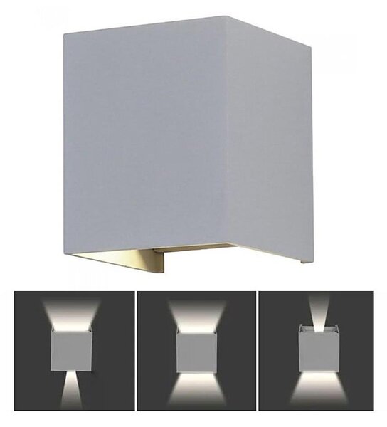 LED Venkovní nástěnné svítidlo LED/5W/230V 4000K IP65 šedá