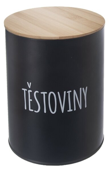Dóza Těstoviny BLACK pr. 13 cm