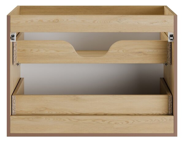 Comad Koupelnová sestava Nordic s deskou a skříňkami 80 cm dub cremona