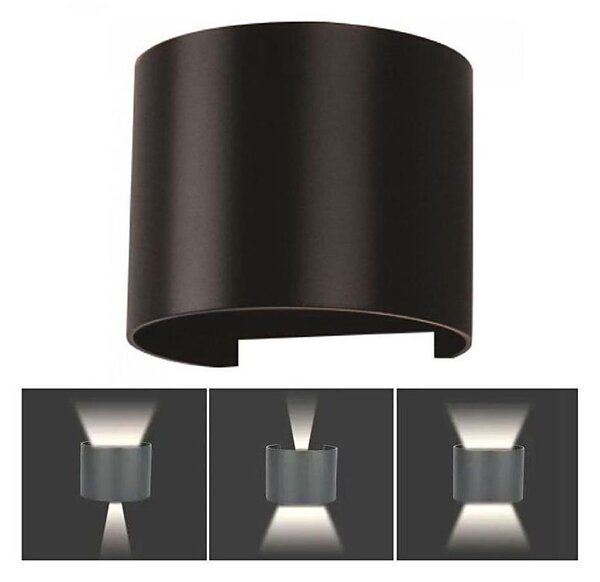 LED Venkovní nástěnné svítidlo LED/6W/230V 4000K IP65 černá