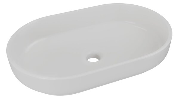 Comad Závěsná skříňka Ovalia River s deskou a umyvadlem 120 cm dub Cremona