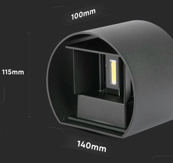 LED Venkovní nástěnné svítidlo LED/6W/230V 4000K IP65 černá