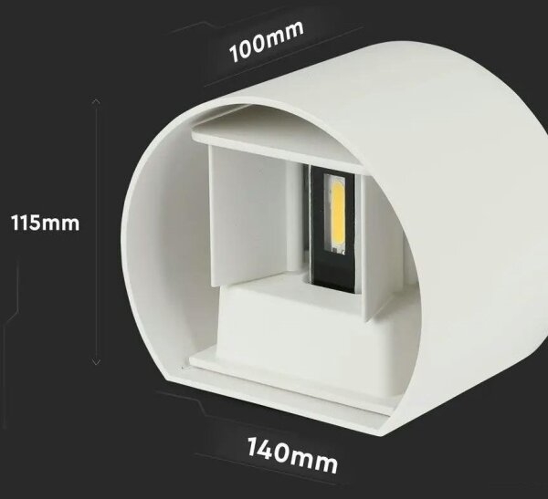 LED Venkovní nástěnné svítidlo LED/6W/230V 4000K IP65 bílá