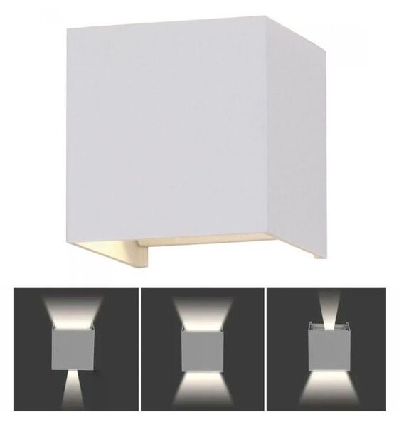 LED Venkovní nástěnné svítidlo LED/5W/230V 3000K IP65 bílá
