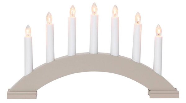 Eglo 410448 - Vánoční svícen BEA 7xE10/3W/230V šedá