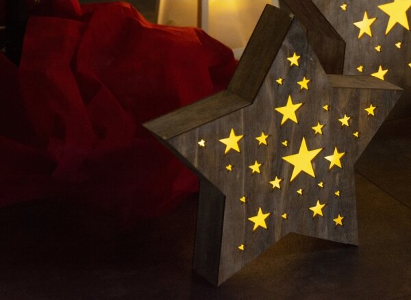 Retlux - LED Vánoční dekorace LED/2xAAA hvězda
