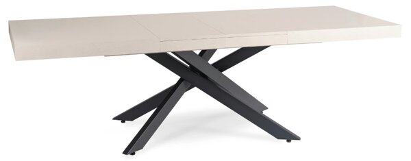 JAKS Rozkládací jídelní stůl kašmír černý MDF Hampton