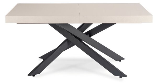 JAKS Rozkládací jídelní stůl kašmír černý MDF Hampton