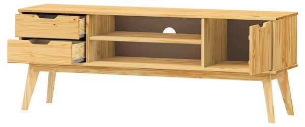 TV stolek 1 dveře + 2 zásuvky BONITO lak