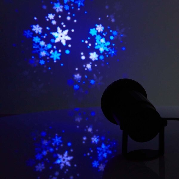 Nedis CLPR1 - LED Vánoční venkovní projektor sněhových vloček 5W/230V IP44