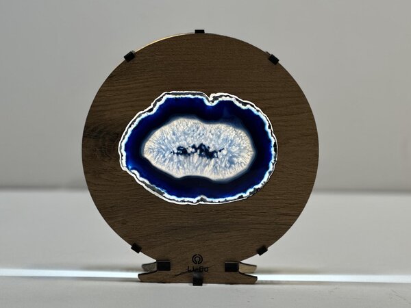 "Achát" lampa 20x22cm provedení povrchu: dub