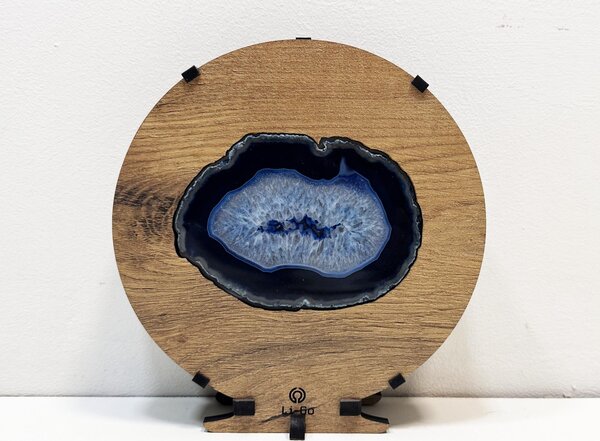 "Achát" lampa 20x22cm provedení povrchu: dub