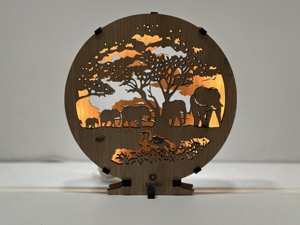 "Sloni" lampa 20x22 cm provedení povrchu: dub