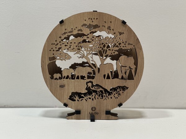 "Sloni" lampa 20x22 cm provedení povrchu: dub