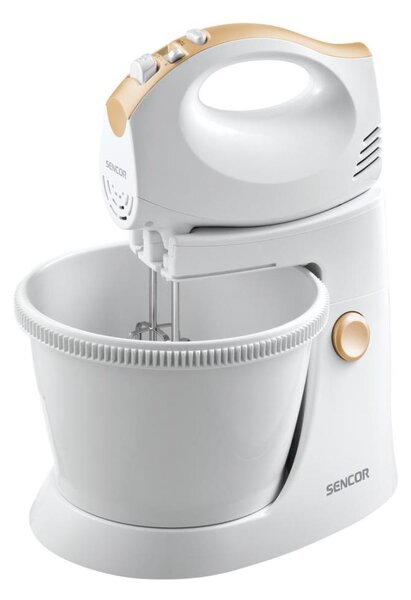 Sencor - Ruční šlehač s otočnou mísou 500W/230V bílá