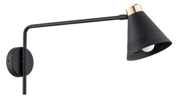 Argon 8009 - Nástěnná lampa AVALONE 1xE27/15W/230V 57 cm černá/zlatá