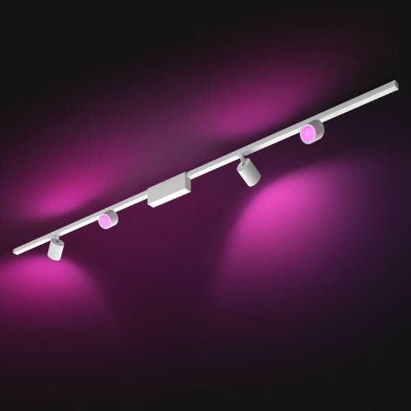 Philips-SADA 4xLED RGB Stmívatelné svítidlo do lištového systému Hue LED RGB/20,8W/230V