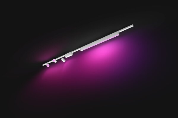Philips-SADA 4xLED RGB Stmívatelné svítidlo do lištového systému Hue LED RGB/44,6W/230V