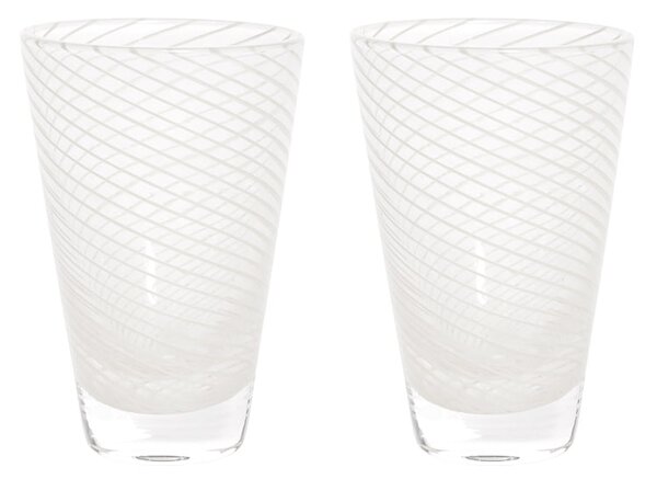 Sklenice Yuka Swirl Glass Clear 250 ml - set 2 ks
