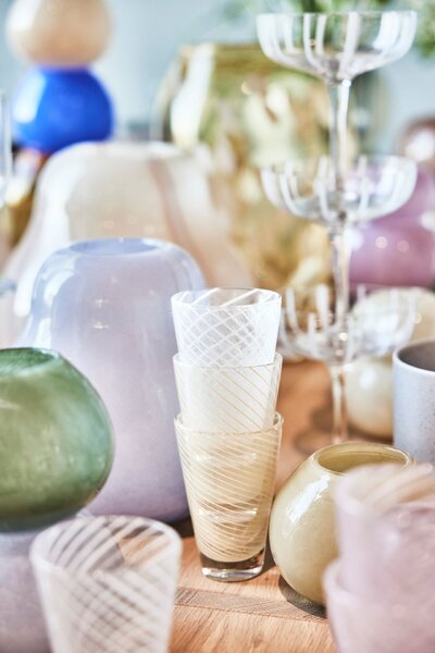 Sklenice Yuka Swirl Glass Clear 250 ml – set 2 ks