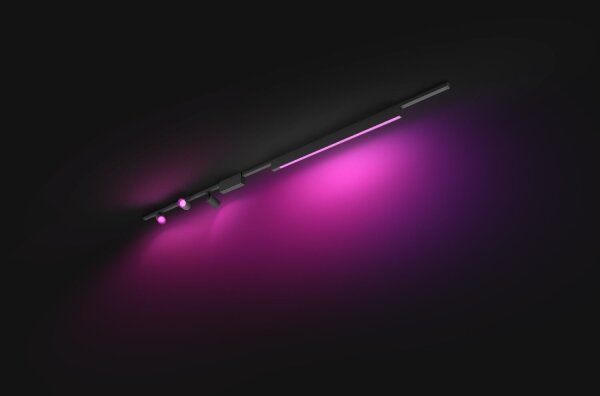 Philips-SADA 4xLED RGB Stmívatelné svítidlo do lištového systému Hue LED RGB/44,6W/230V