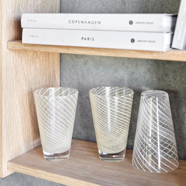 Sklenice Yuka Swirl Glass Clear 250 ml – set 2 ks
