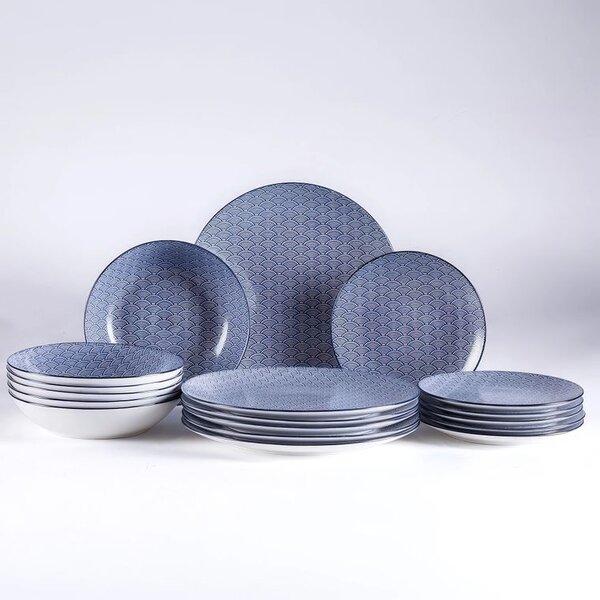 Porcelánová sada talířů OSAKA 18 ks