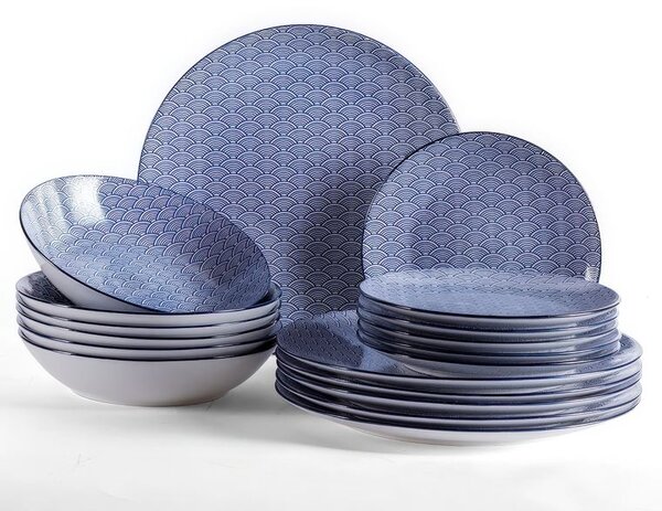 Porcelánová sada talířů OSAKA 18 ks