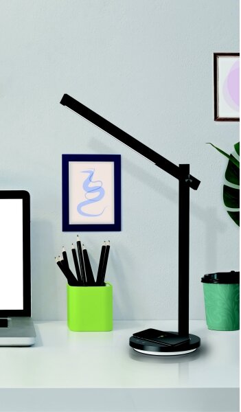 Immax 08969L - LED Stmívatelná stolní lampa s bezdrátovým nabíjením LED/18W/230V
