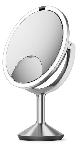 Kosmetické zrcátko Simplehuman Sensor TRIO MAX, DUAL LED osvětlení, 1x/5x/10, síťové