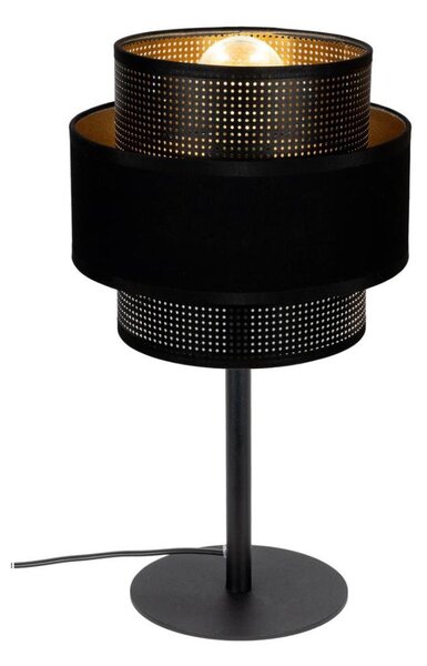 Stolní lampa NESS 1xE27/60W/230V černá