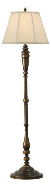 Feiss FE-LINCOLNDALE-FL - Stojací lampa LINCOLNDALE 1xE27/60W/230V bronz/béžová