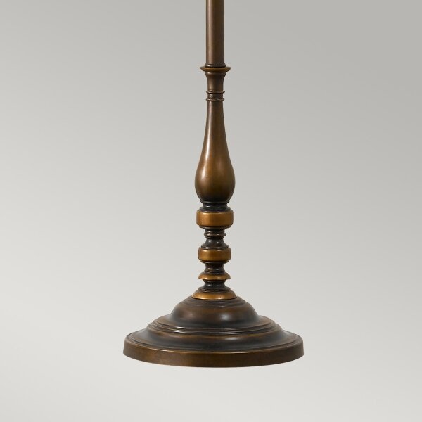 Feiss FE-LINCOLNDALE-FL - Stojací lampa LINCOLNDALE 1xE27/60W/230V bronz/béžová