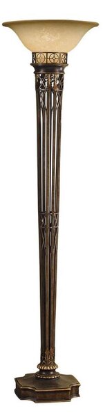 Feiss FE-OPERA-TCH - Stojací lampa OPERA 1xE27/100W/230V bronz/béžová