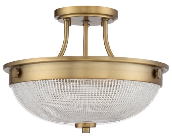 Quoizel QZ-MANTLE-SF-WS - Přisazený lustr MANTLE 2xE27/60W/230V mosaz
