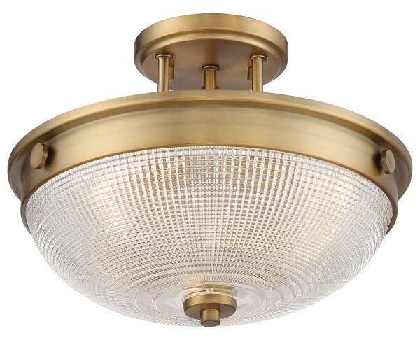 Quoizel QZ-MANTLE-SF-WS - Přisazený lustr MANTLE 2xE27/60W/230V mosaz