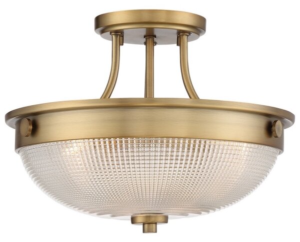 Quoizel QZ-MANTLE-SF-WS - Přisazený lustr MANTLE 2xE27/60W/230V mosaz