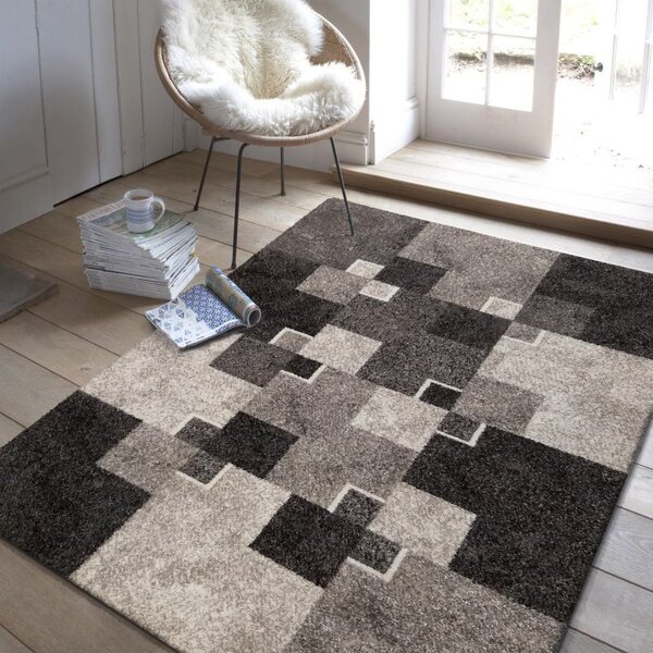Makro Abra Moderní kusový koberec Panamero 03 šedý Rozměr: 60x100 cm