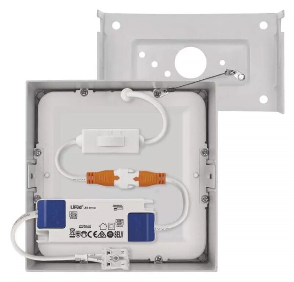 LED Stropní svítidlo LED/7,6W/230V 3000/3500/4000K 12x12 cm bílá