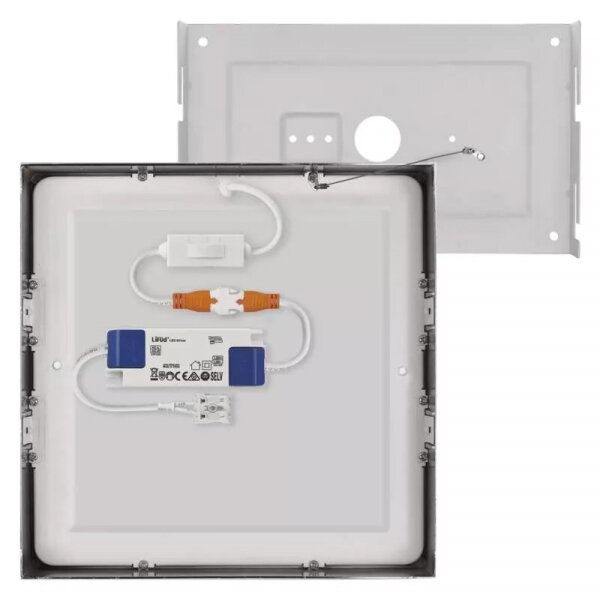 LED Stropní svítidlo LED/21W/230 3000/3500/4000K 22,5x22,5 cm chrom