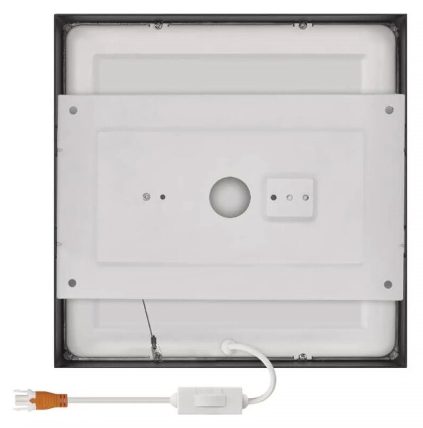 LED Stropní svítidlo LED/21W/230V 3000/3500/4000K 22,5x22,5 cm černá