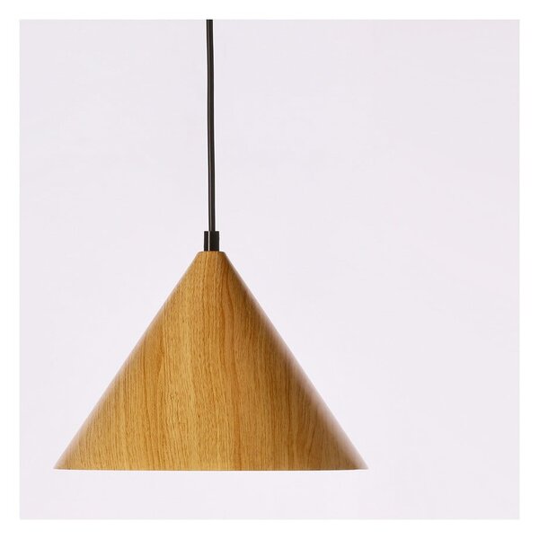 Hnědé závěsné svítidlo se skleněným stínidlem ø 25 cm Dunca – Candellux Lighting