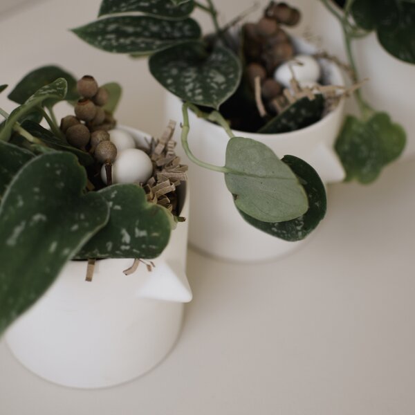 DBKD Květináč Chicken Pot - White DK179