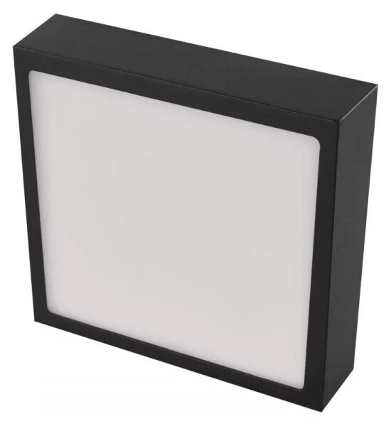 LED Stropní svítidlo LED/12,5W/230V 3000/3500/4000K 17x17 cm černá