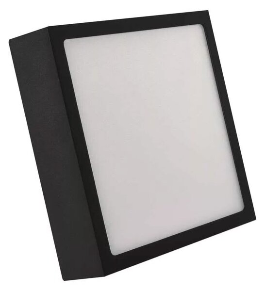 LED Stropní svítidlo LED/12,5W/230V 3000/3500/4000K 17x17 cm černá