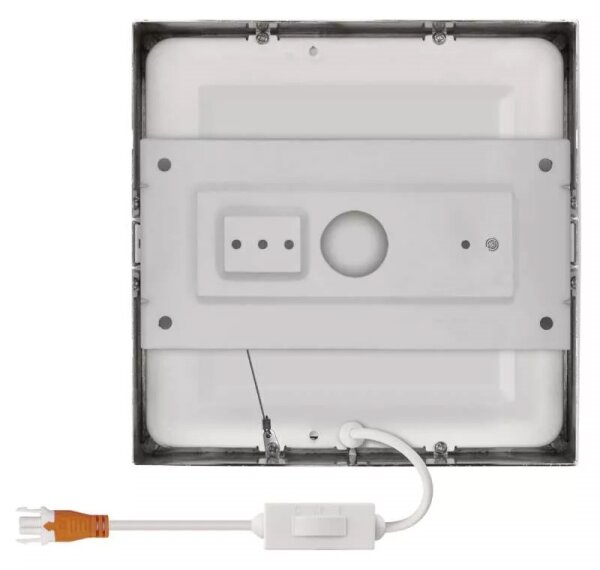 LED Stropní svítidlo LED/12,5W/230V 3000/3500/4000K 17x17 cm chrom