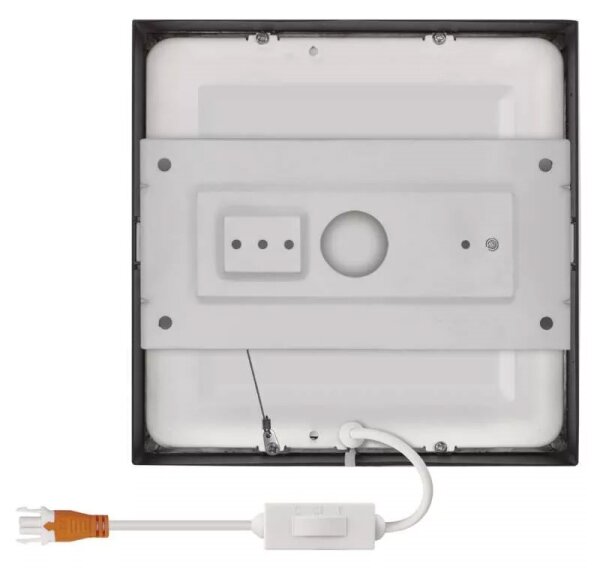 LED Stropní svítidlo LED/12,5W/230V 3000/3500/4000K 17x17 cm černá