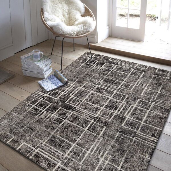 Makro Abra Moderní kusový koberec Panamero 09 šedý Rozměr: 80x150 cm