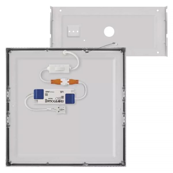 LED Stropní svítidlo LED/28,5W/230V 3000/3500/4000K 30x30 cm chrom